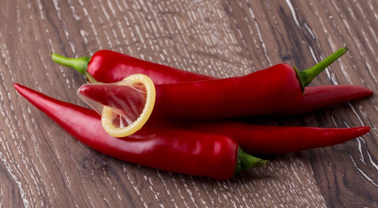 Chili peppers increase testosterone levels in the male body and improve potency