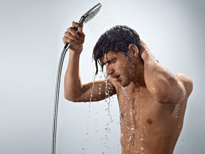 Contrast shower perfectly tones a man's body, thereby increasing potency